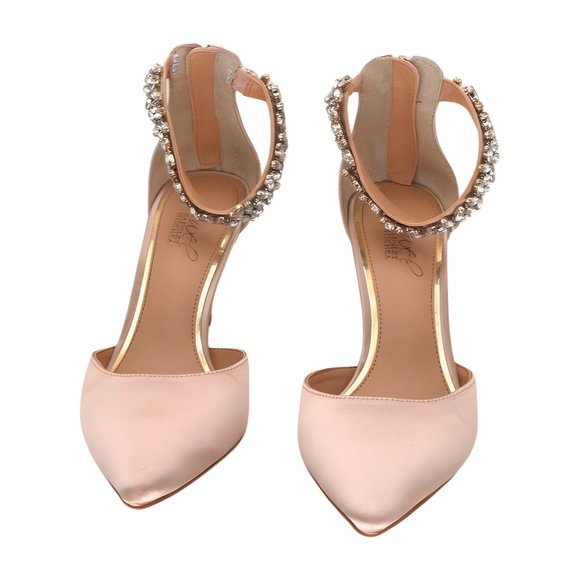 Jewel Badgley Mischka Raleigh Pointed Toe Kitten D'Orsay Size 7 - Picture 5 of 6